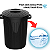 Lixeira Preta Cesto De Lixo Grande Cozinha 60 Litros Reforçado - Imagem 5