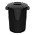 Lixeira Preta Cesto De Lixo Grande Cozinha 60 Litros Reforçado - Imagem 1