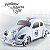 Fusca Grande Infantil Herbie Hobby Rebaixado com Rodas Cromadas Brinquedo - Imagem 2