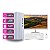 Computador PC Master Completo Slim branco Core i5 4gb 512gb ssd sata Monitor de 19 - Imagem 1
