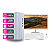 Computador PC Master Completo Slim branco Core i5 8gb 512gb ssd sata Monitor de 19 - Imagem 1
