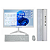 Computador PC Master Completo Slim branco Core i3 8gb 480gb ssd sata Monitor de 19 - Imagem 1