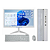 Computador PC Master Completo Slim branco Core i3 16gb 480gb ssd sata Monitor de 19 - Imagem 1