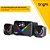 Caixa de som multimidia speaker, RGB, USB, Preto, CX004, Bright - Imagem 1