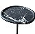 MESA LATERAL ATOL 55 TAMPO PEDRA NERO PRETO METAL CINZA - CORBELLI - Imagem 1