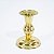 Castiçal Dourado de Latão Suporte 1 Vela Igreja 1 Bola 9cm - Imagem 1