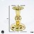 Castiçal Dourado de Latão Suporte 1 Vela Igreja 1 Bola 9cm - Imagem 4