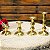 Castiçal Dourado de Latão Suporte 1 Vela Igreja 1 Bola 9cm - Imagem 7