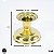 Castiçal Dourado de Latão Suporte 1 Vela Igreja Comum 6cm - Imagem 4
