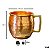 Caneca Barril Cobre Martelada Alça Bronze Moscow Mule 450ml - Imagem 3
