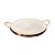 Forma de Pedra Sabão Alça de Cobre para Pizza e Carne - 27cm - Imagem 1