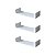 Kit 3 Prateleiras Nicho em U MDP 15mm 60cm - Branco - Imagem 1