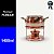 Conjunto para Fondue Rechaud em Cobre Puro Artesanal 1400ml - Imagem 5
