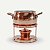 Conjunto para Fondue Rechaud em Cobre Puro Artesanal 700ml - Imagem 1