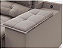 Sofá Estilo Moderno - 2,30m - Velosuede (Bege) - Imagem 3