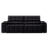 Sofá Estilo Moderno - 2,30m - Velosuede (Preto) - Imagem 5