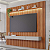 Painel - com nicho - 2,30 - Led - Cinamomo/Off White - Imagem 1