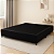 Base Box - King  - (1,92x2,03x0.25) - Suede Preto - Imagem 1