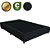 Base Box - Casal  - (1,38x1.88x0.30) - Suede Preto - Imagem 4