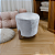 Puff - Redondo  - Veludo  (Cinza) - Imagem 1