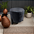 Puff - Redondo  - Veludo  (Preto) - Imagem 1