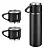 Garrafa Térmica a Vácuo Inox Kit 3 Xícaras - Vacuum Flask Set 500ml - Imagem 8