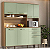 Cozinha Compacta 353 - 7P - 1,65M  - Verde Mar - Imagem 1