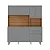 Cozinha Compacta 353 - 7P - 1,65M  - Cinza Supremo - Imagem 4