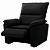 Poltrona - Do Papai Reclinável - Tec.Sintetico Liso PU (Preto) - Imagem 2