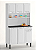 Cozinha de aço - Rose - 6P - 1G - Branco - Imagem 2