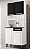 Cozinha - Pratik - 4P - 1G - Branco/Preto - Imagem 1