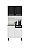 Cozinha - Pratik - 4P - 1G - Branco/Preto - Imagem 2