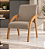Poltrona - Paris - Braços Curvos em MDF - Tec. Linho - Imagem 3