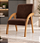 Poltrona - Paris - Braços Curvos em MDF - Tec. Veludo - Imagem 1