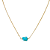 COLAR COM PINGENTE TURQUESA NATURAL - Imagem 1