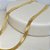 COLAR MALHA FITA 5MM BANHADO OURO 18K - LINHA ESSENCIAL - Imagem 4
