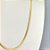 COLAR MALHA FITA 3MM BANHADO OURO 18K - LINHA ESSENCIAL - Imagem 2