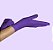 UniGloves- Luva M de látex Roxo para procedimento (pouco pó) 100UN - Imagem 2