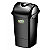 LIXEIRA 14L C/ TAMPA BASCULANTE PRETO PLASVALE - Imagem 1