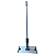 CONJUNTO SUPORTE PLANO ALUMINIO DE 30CM C/TRAVA E CABO DE ALUMINIO DE 78CM PARA VIDRO FOSCO / PRETO. REF: 17321. - Imagem 1