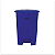 LIXEIRA COM PEDAL 50 LTS AZUL PERFECT - Imagem 1