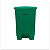 LIXEIRA COM PEDAL 50 LTS VERDE PERFECT - Imagem 1