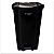 LIXEIRA COM PEDAL 100 LTS PERFECT PRETO - Imagem 1