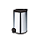 LIXEIRA 12L C/ COM PEDAL INOX PRETO MARTINAZZO - Imagem 1