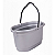 BALDE OVAL CINZA 19 LITROS - REF: 8040 - Imagem 1