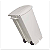 LIXEIRA 100L C/ COM PEDAL E RODAS BRANCA PERFECT - Imagem 1