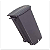 LIXEIRA 100L C/ COM PEDAL E RODAS CINZA PERFECT - Imagem 1