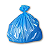 SACO PARA LIXO 40L AZUL 100UN 50X60 - MÉDIO - EQUIV 0,05 JULIETA - Imagem 1