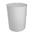 CESTO PLASTICO 15 LITROS COR BRANCO - Imagem 1