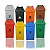 CESTO 25L QUADRADO C/ TAMPA BASCULANTE NAS CORES PRETO, AZUL, BEGE, CINZA CLARO, MARROM E VERDE - Imagem 1
